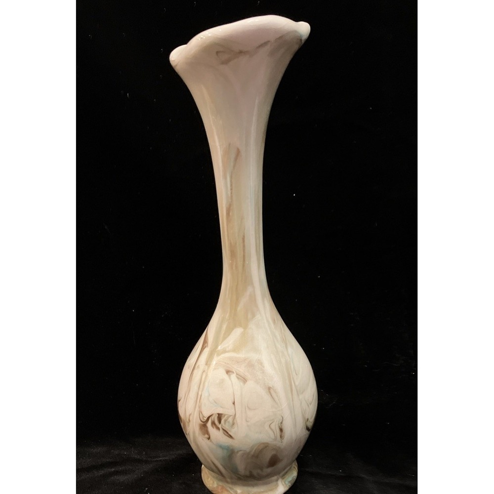 Mt. Saint Helen's Eruption Volcanic Ash Bud Vase Hand Signed and Dated 5-18-1980